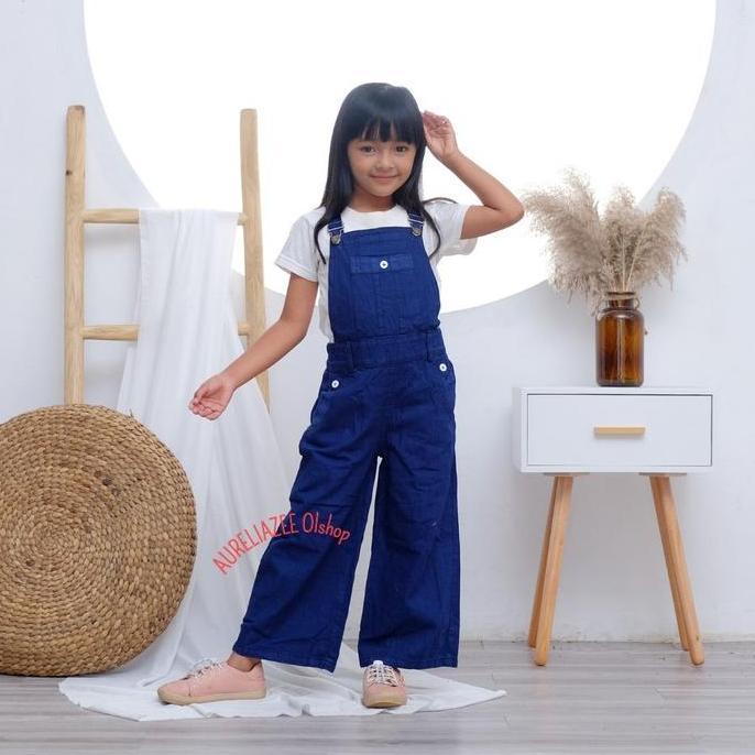 Promo Hanila Baju Kodok Anak Kulot Jeans Umur 5-15tahun Diskon