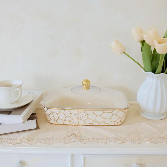 [Ghealucky X Surprice] Surprice NARA Set Nampan Leon Kotak / Nampan Panjang dan Kotak / Nampan Motif