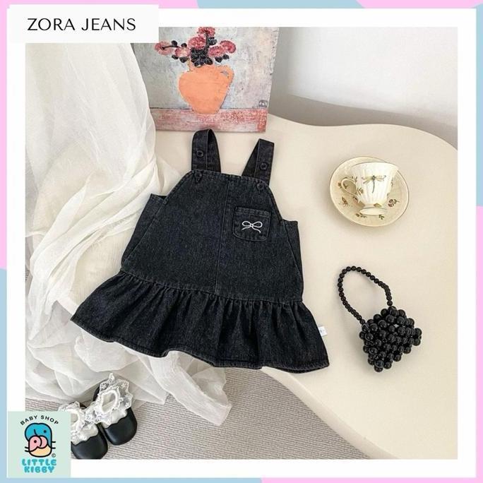 Promo LITTLE KIBBY - ZORA JEANS DRESS | DRESS BAYI | BAJU BAYI | BAJU ANAK | GAUN PESTA ANAK | GAUN 