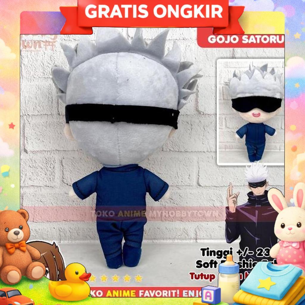 Boneka Anime Jujutsu Kaisen : Gojo Satoru Plushie Doll