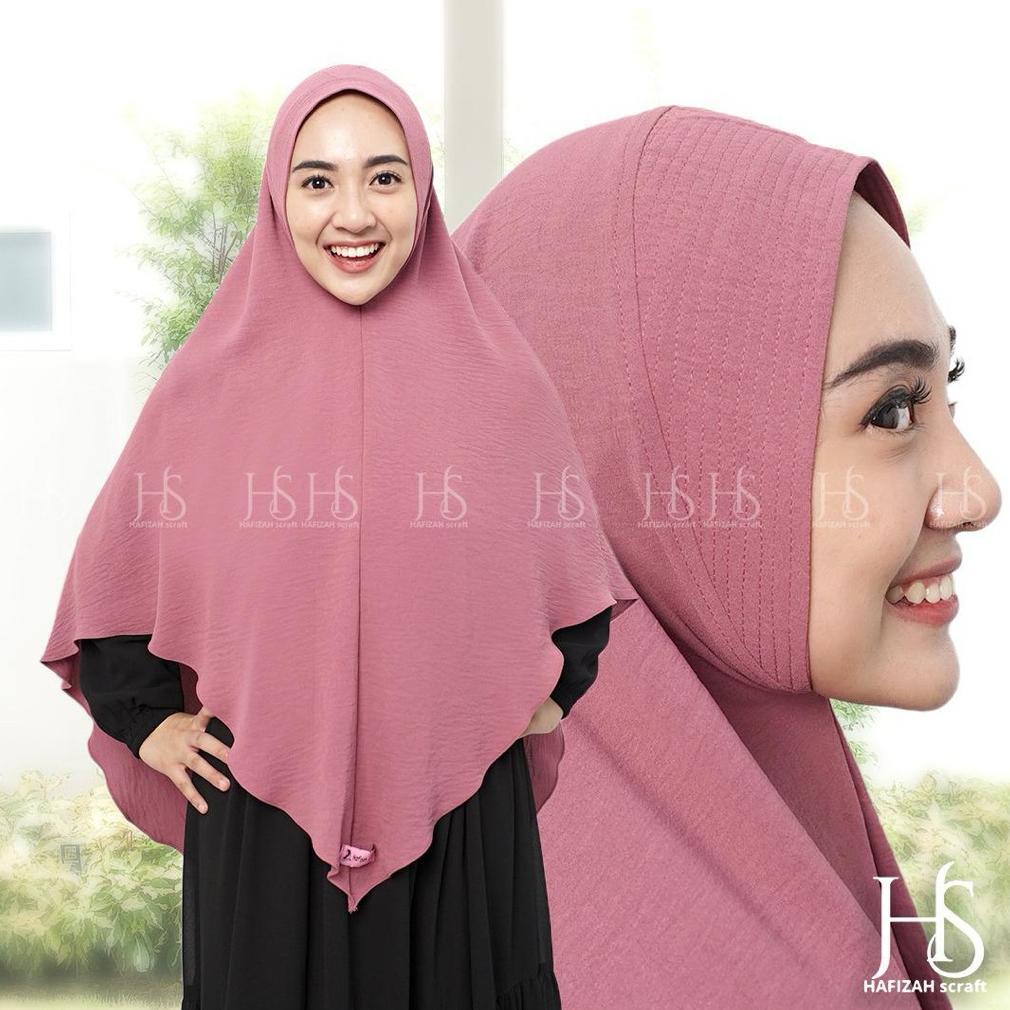 Bergo Jumbo Soft Pet Antem Crinkle Airflow Premium/Hijab Soft Pet Antem/Jilbab Crinkle Airflow Jumbo