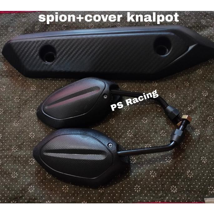 Diskont Paket Spion Beat + Tutup Knalpot Beat Fi 2013 - 2015 - Cover Knalpot Beat Fi