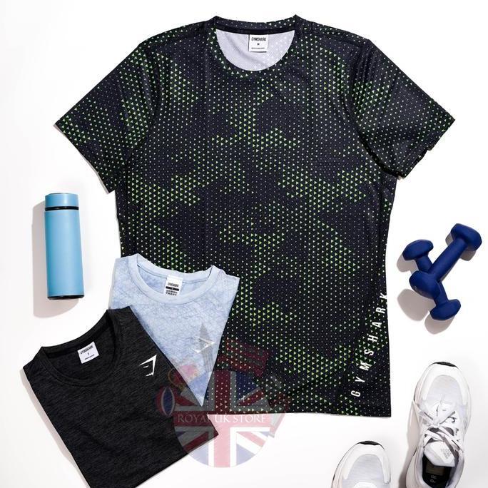 Promo Gymshark Men Shirt Collection Kaos Olahraga Pria [100% Original Uk]