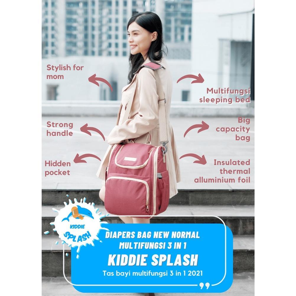 Diaper Bag / Tas Bayi Multifungsi / Tas Perlengkapan Bayi Waterproof Kiddie Splash