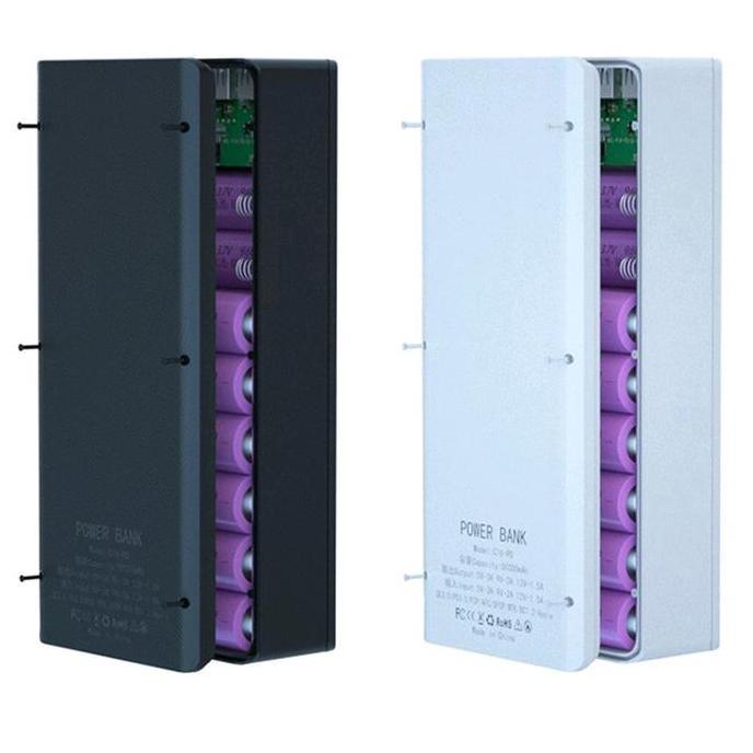 Casing Power Bank Diy 16x18650 Dengan Layar Lcd Bisa Dilepas Baterai [terbaik]