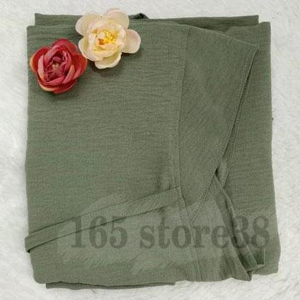 Thebest- Hijab/Jilbab/Khimar Pad Antem Jumbo Crinkle Syari Bergo Soft Pad Antem Aisyah