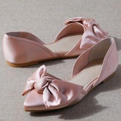 Shaveera Flat Shoes Pesta Kirei Pita - Wedding Shoes Sandal Flat Wanita