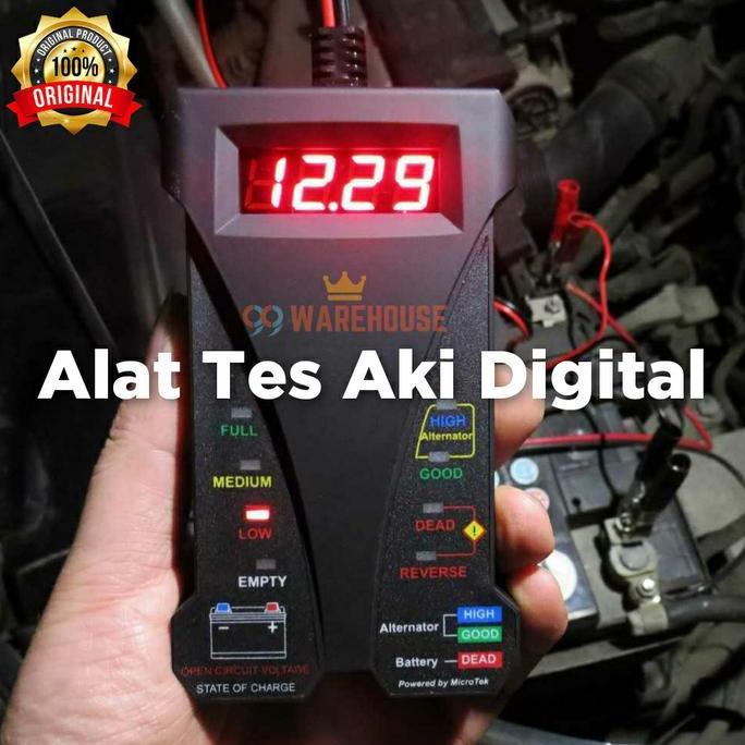 Tester Baterai Aki Mobil Motor / Tester Aki Digital 12V / Alat Tes Aki