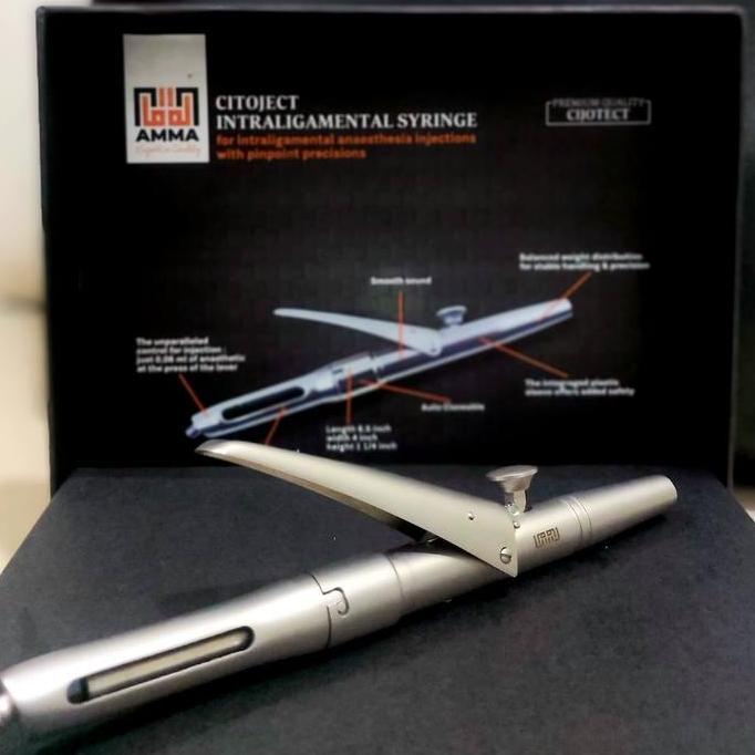 Citoject Otomatis Amma Premium Dental Anestesi Stainless Steel Terregistrasi AKL Brand Perfect Citoj