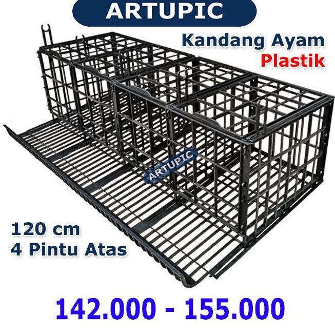 Kandang Baterai Ayam PLASTIK Bebek Petelur 4 Pintu Atas Artupic 8 Ekor