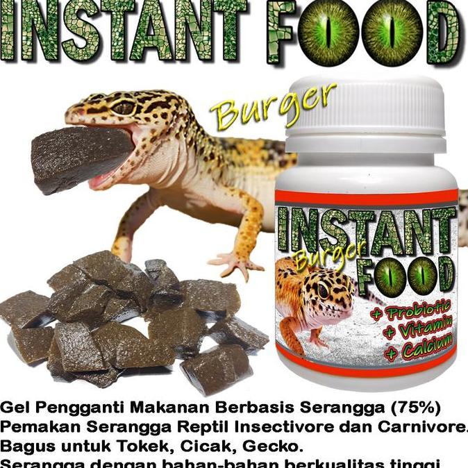 INSTAN FOOD LEOPARD GECKO TOKEK PAKAN MAKANAN GECKO PENGGANTI SERANGGA BERVITAMIN DAN BERGIZI