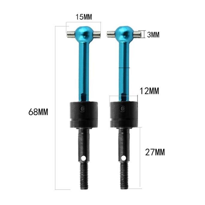 1Pcs Cvd 53792 Dogbone Axle Rc 1/10 Tamiya Tt01 Tt02 Ta04 Hop Upgrade New