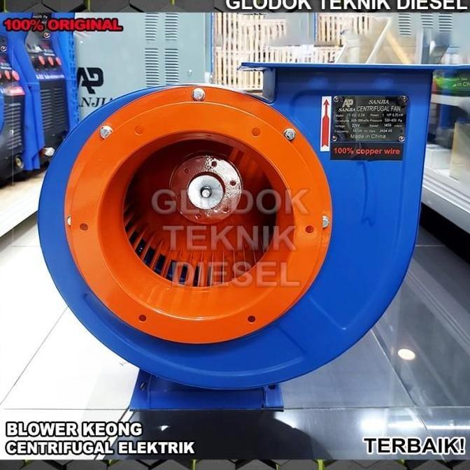 Terlaris Mesin Centrifugal Fan Blower Keong 4 Hp 3000 Watt 3 Phase 380 Volt Blower Hisap Udara 4 Hp 