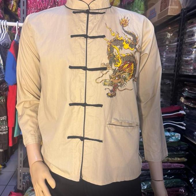 CHEONGSAM PRIA LENGAN PANJANG PENDEK/CHEONGSAM PRIA IMLEK CNY