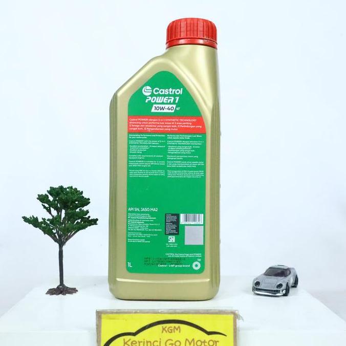 Olinol- Oli Castrol Power 1 1Ow-40 4T 1L - Oli Motor Castrol Power 1 4T 10W40