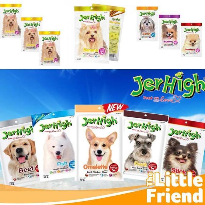 Dogindog- Jerhigh 70 Gram Cemilan / Snack Anjing Chicken Meat Harga Grosir Termurah Varian Rasa Gros