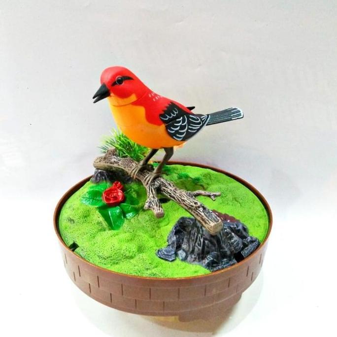 Bluee- Mainan Burung Sangkar / Burung Sensor /Burung Mainan