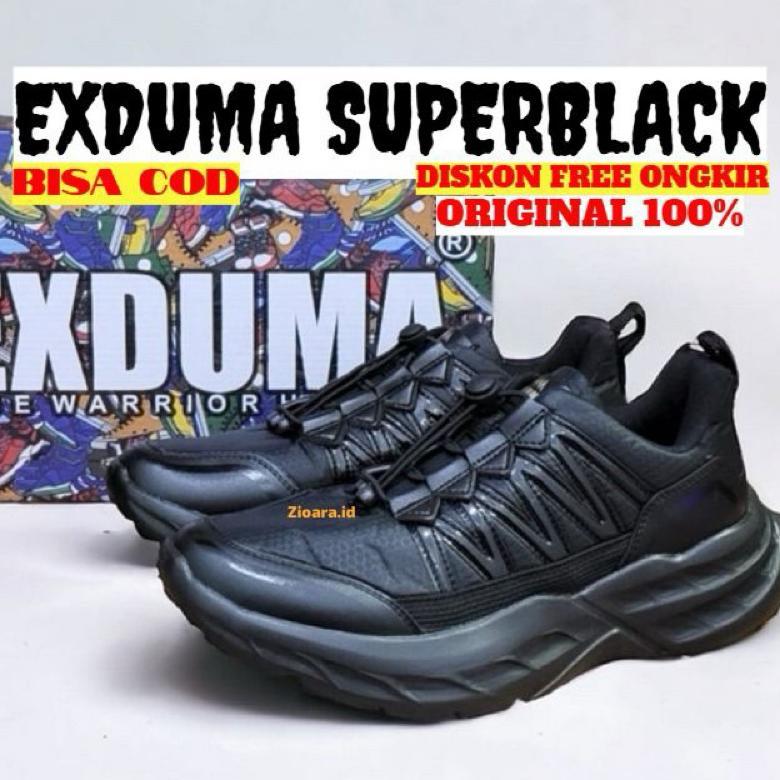 FAVORIT` SEPATU EXDUMA SUPERBLACK BROTRHERHOOD EXDUMA FULLBLACK