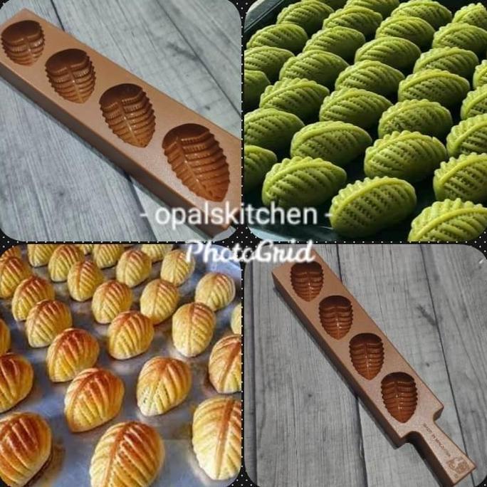 Bingbung- Cetakan Nastar Daun Kue Kering Coklat Praline Kue Tok Thok Kue Satu