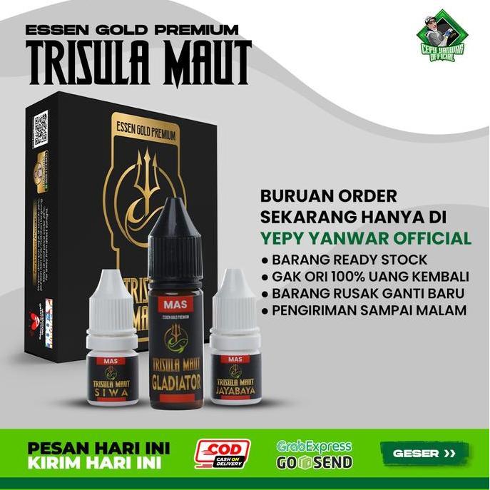 Fhistik- Essen Trisula Maut Gold | Mancing Essen Untuk Ikan Mas Lele Patin Bandeng Bawal Laut Nila P