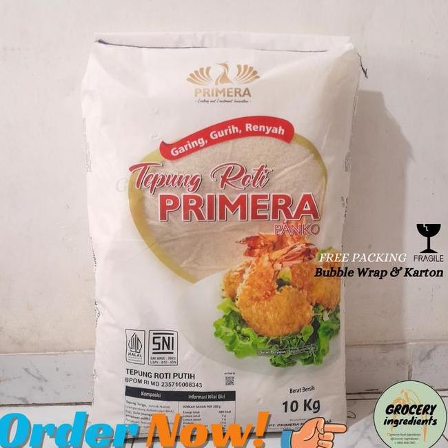 Breadcrumbs White Panko Tepung Roti Panir 10Kg