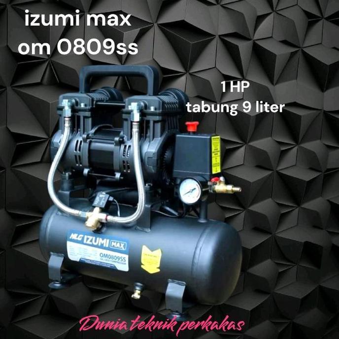 Sale Izumi Max Om 0809Ss  Kompresor 1 Hp Tabung 9 Liter Silent