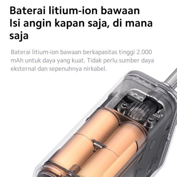 Promo Xiaomi Portable Electric Air Compressor 2 | 25% Faster Boost-Up | 150Psi Power Air Pressure | 