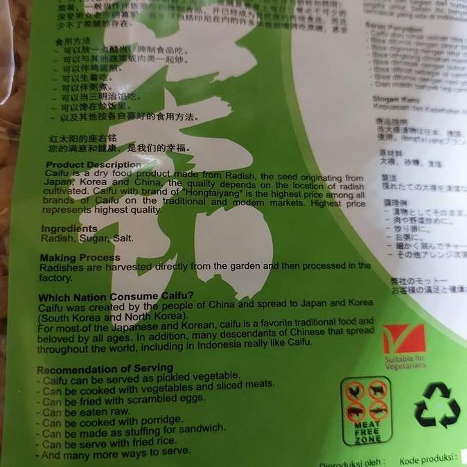 Lapakkita- 1 Bal Isi 5 Kg Caipo / Lobak Manis Cap Matahari Merah