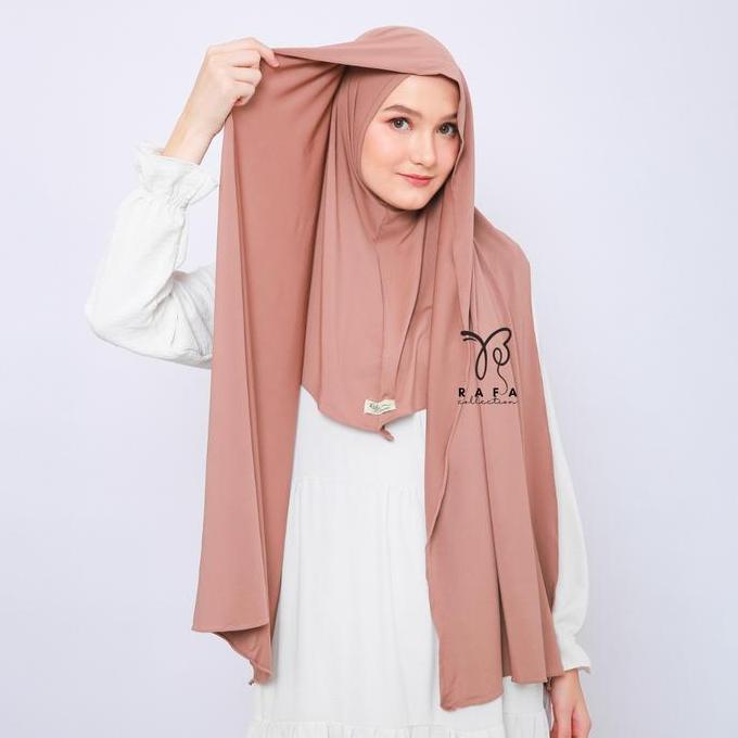 Terpopuler- Kerudung Instan Naura Pashmina Inner Jersey Premium | Pashmina Inner Menutup Leher | Pas