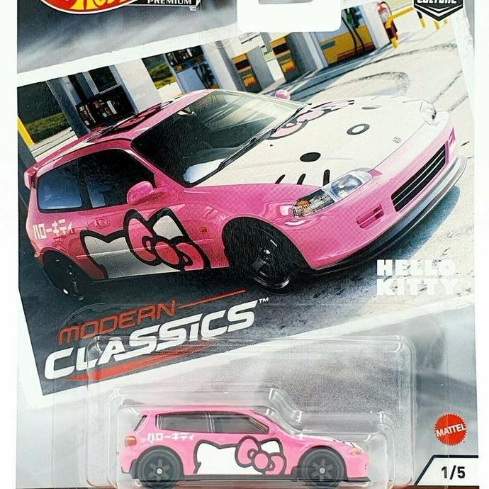 Hot Wheels Premium Modern Classics Honda Civic EG Hello kitty bankaret