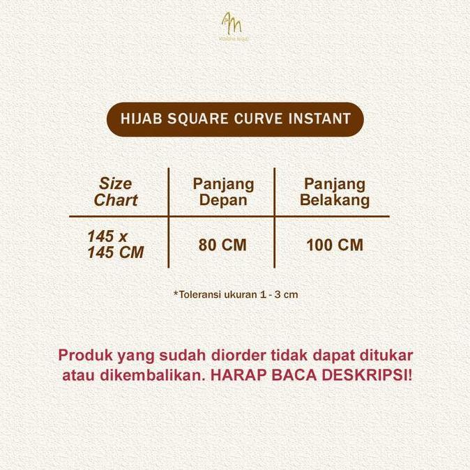 Terpopuler- Maslaha Niqab L Hijab Square Curve Instant Syar'I I Jilbab Segi Empat Curve Syar'I Jumbo