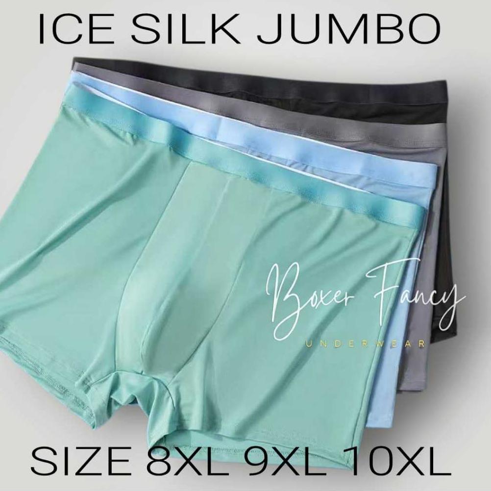 Boxer Jumbo - Celana Dalam Pria - Boxer Pria Jumbo Seamless Dewasa 8XL 9XL 10XL Premium 3366