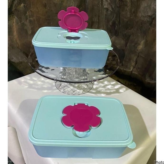 Sale Tupperware Promo Tissue Box Large Kotak Tisu Wadah Tisu Higienis Dengan Seal Mudah Dibuka Dan T