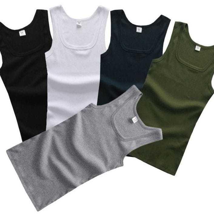 PAKET HEMAT 5 PCS Singlet Kaos Singlet Singlet Polos Kaos Singlet Pria Dewasa Singlet Gym Pria / Kao