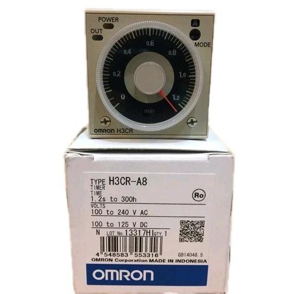 Promo Timer H3cr-a8 + Socket // Omron Timer H3cr-A8 + socket // Timer Omron H3CR-A8 // Omron H3cr-A8