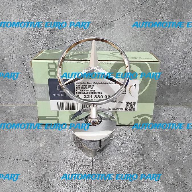 EMBLEM KAP MESIN DEPAN LOGO BINTANG MERCEDES BENZ W204 W212 W221 W211