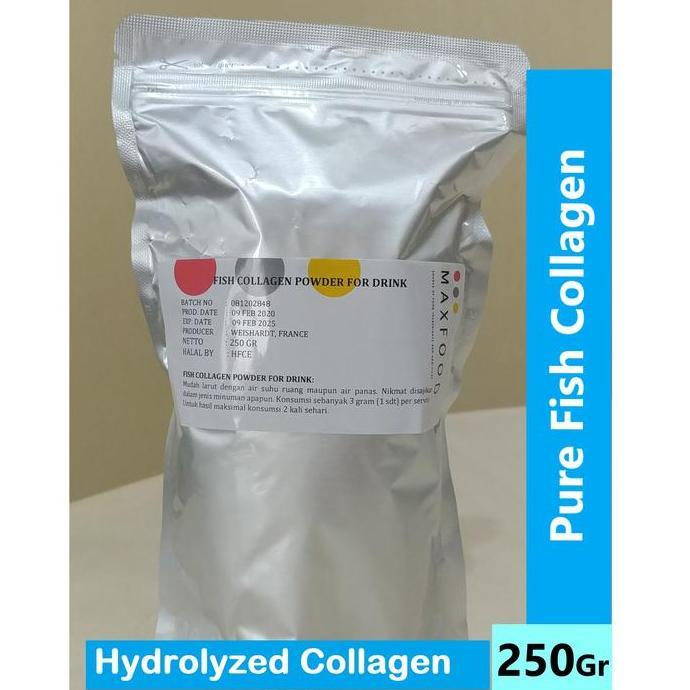 250 Gr - Pure Fish Collagen Peptides/BUBUK KOLAGEN IKAN/FISH COLLAGEN