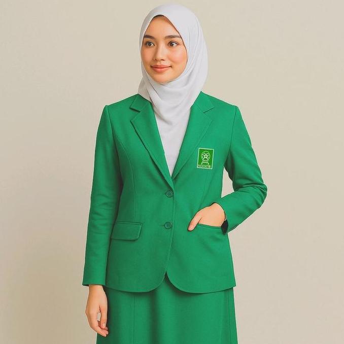 Thebest- JAS SERAGAM SETELAN FATAYAT NU HIJAU RESMI WARNA NASIONAL