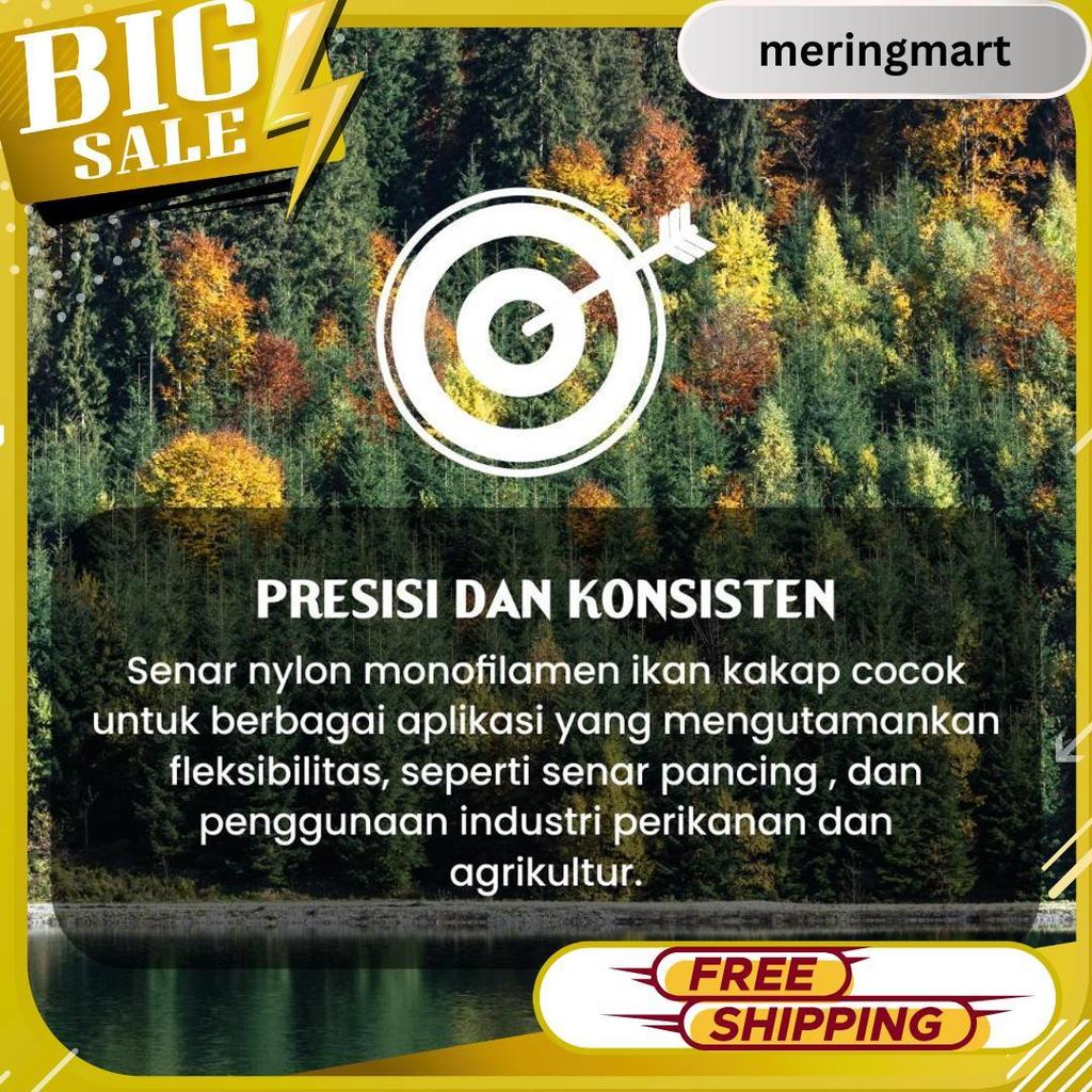 Senar Cap Ikan Kakap  Ukuran 500 (30)  Per Roll /Tali Senar Pancing / Senar Layangan Termurah