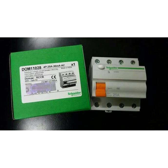 schneider RCCB/ELCB 4phase 25A/ELCB 4P25A 30ma schneider