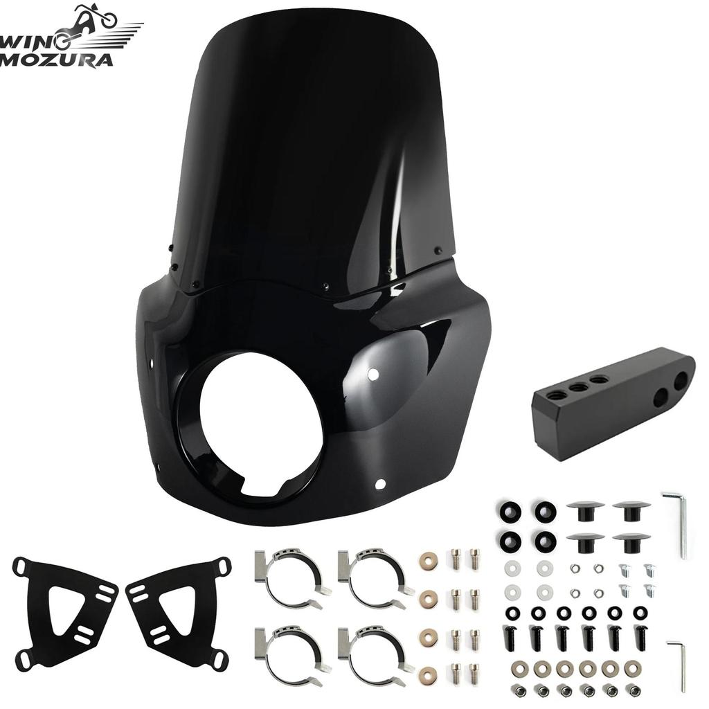 15 inch Windshield Front Fairing For Road Warrior Fairing For Dyna Super Glide 06-14 FXBB Softtail S