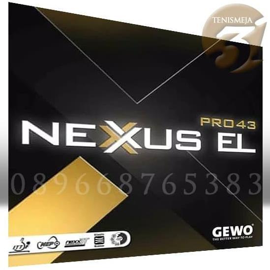 Gewo NEXXUS EL PRO 43, Rubber/karet tenis meja