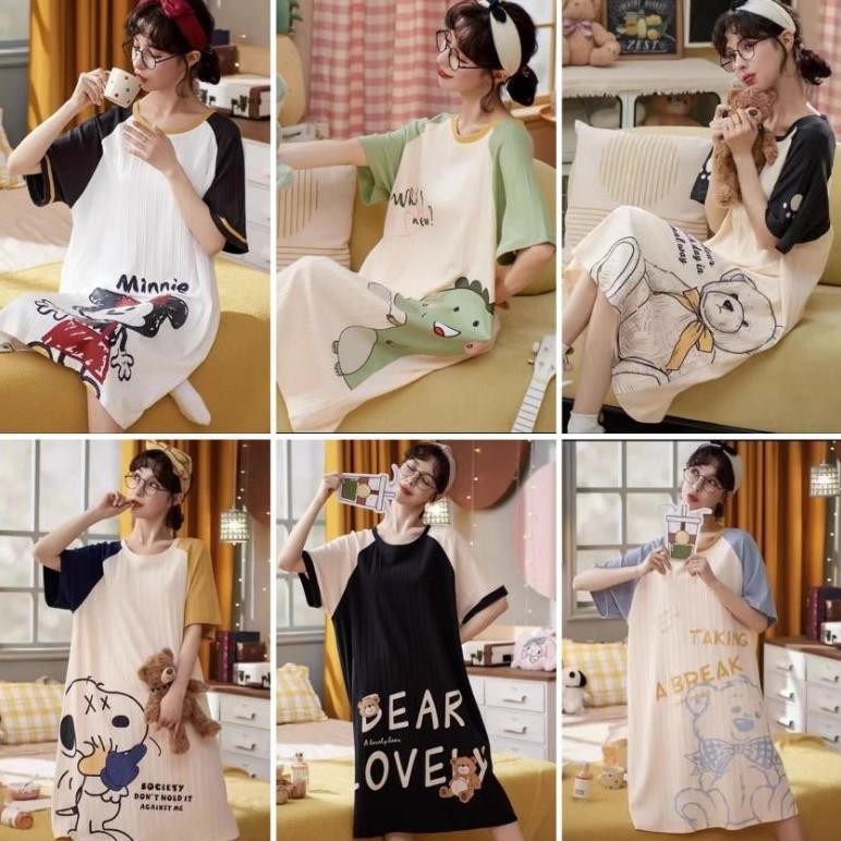Grade Ori Daster Import Wanita Piyama Wanita Import Baju Tidur Daster Import