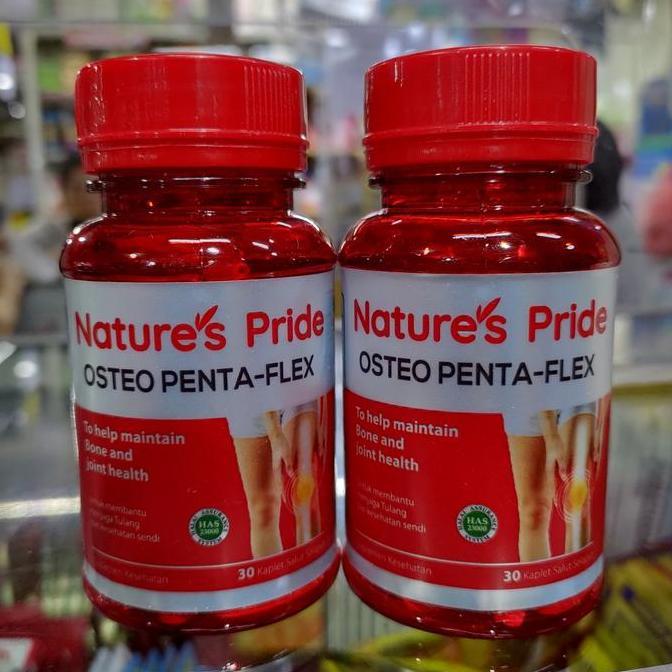 Natures Pride Osteo Penta Flex Glucosamin Hcl 500MG,Vitamin D3 400IU,Calcium 100MG Isi 30