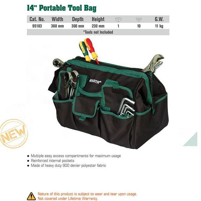Grosir Sata Tas Tools Portable 14 Inch Portable Tool Bag 95183