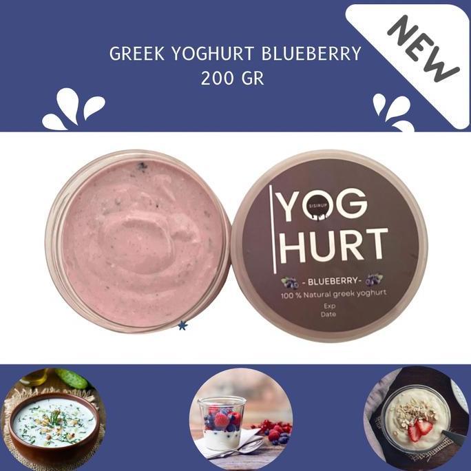 Alami- Greek Yoghurt Blueberry/Bluberi 200 Gr / Homemade Greek Yoghurt