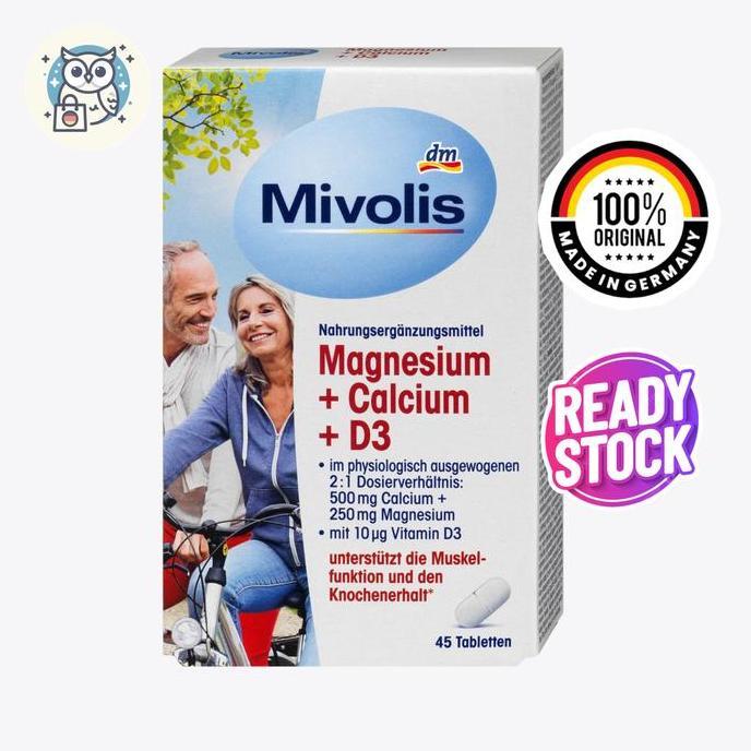 Mivolis Magnesium Kalsium D3 | Multivitamin Magnesium Calcium D3 - 45