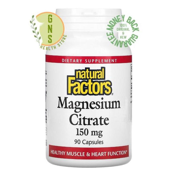 Natural Factors Magnesium Citrate 150mg 150 mg MADE IN