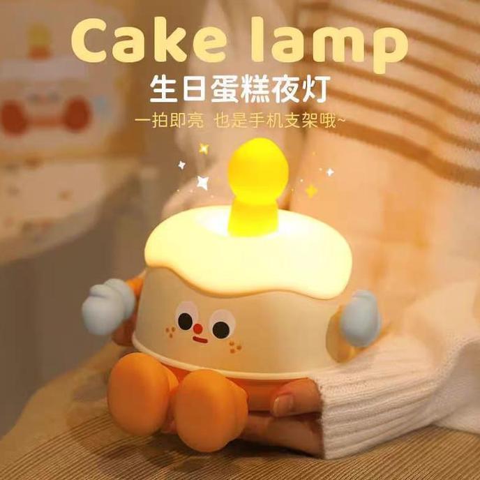 Birthday Cake Nht Lamp Touch Squishy Rechargeae | Lampu Sentuh Tepuk Kue Ulang Tahun Kado Spesial