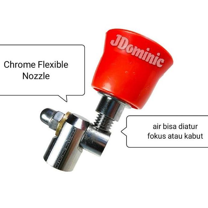 chrome flexible nozzle TU26 - nosel semprotan sprayer hama sawah kebun